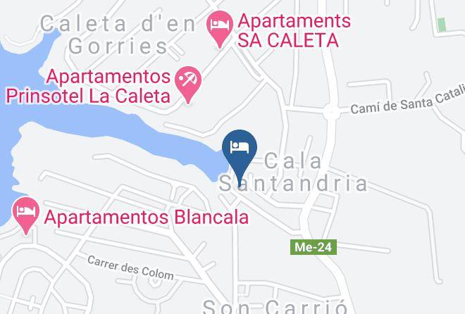 Baleares - Hotel Playa Santandria Menorca Maps