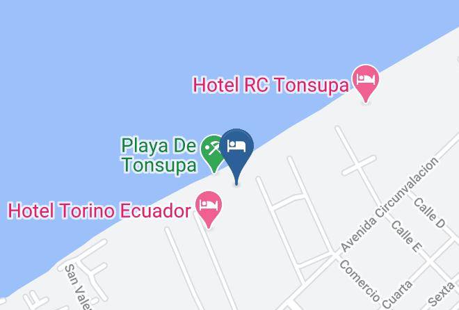 Hotel Playa Tonsupa Map