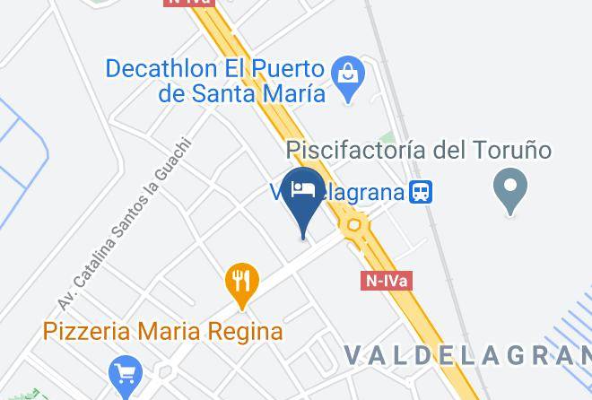 Hotel Playa Valdelagrana Carta Geografica - Andalusia - Cadiz