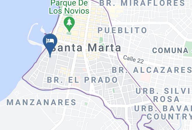 Santa Marta - Hotel Playa Y Cafe Maps