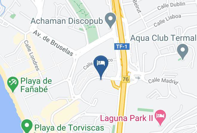 Santa Cruz De Tenerife - Hotel Playaolid Maps