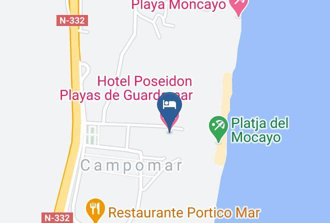 Alicante - Hotel Poseidon Playas De Guardamar Maps