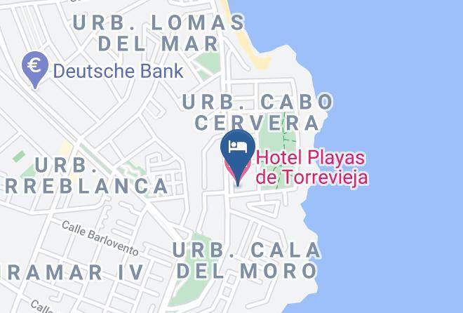 Hotel Playas De Torrevieja Map