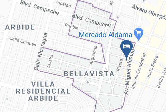 Hotel Plaza Aleman Map