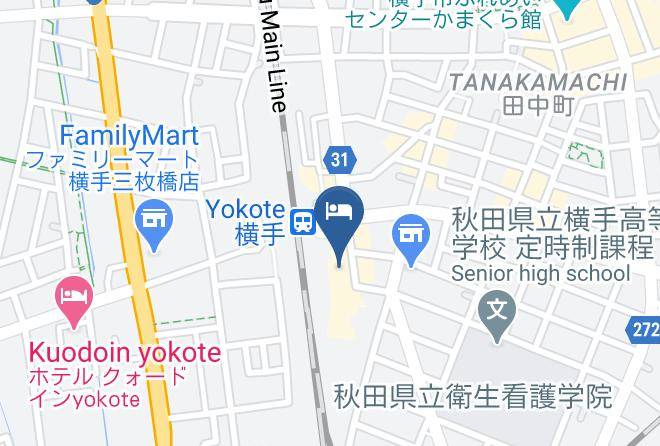 Yokote City - Hotel Plaza Annex Yokote Maps