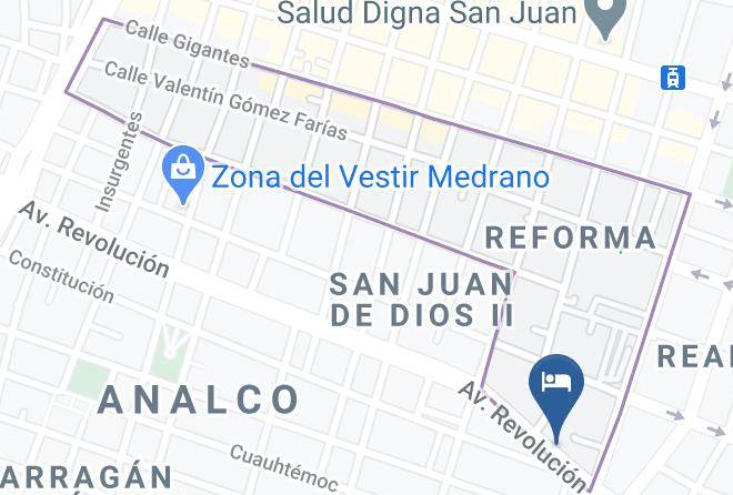 Guadalajara - Hotel Plaza Bandera Maps