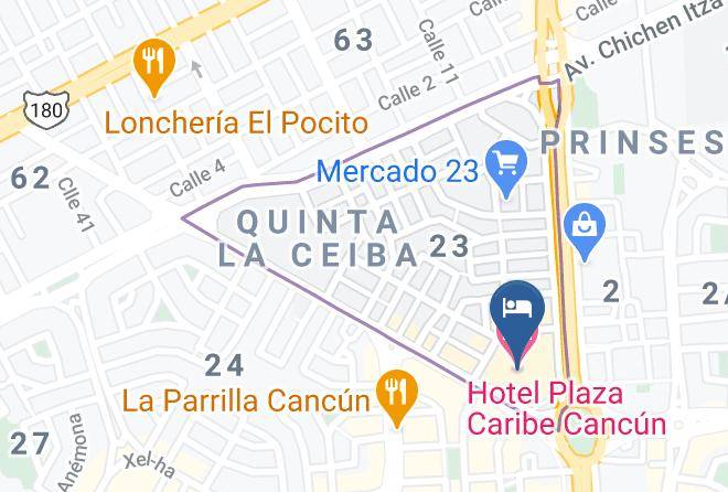 Benito Juarez - Hotel Plaza Caribe Cancun Maps