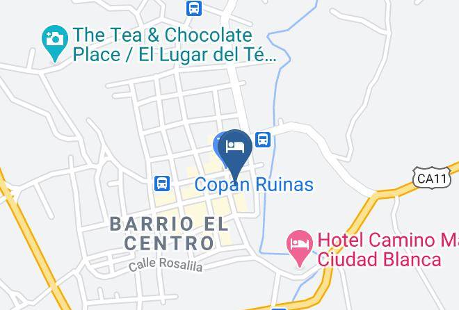 Copan Ruinas - Hotel Plaza Copan Maps