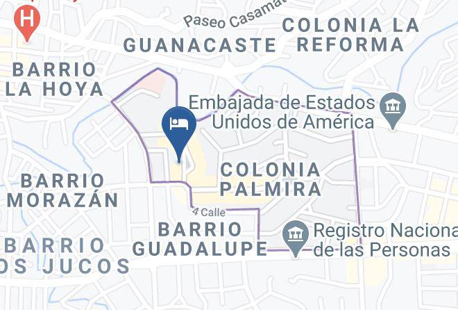 Distrito Central - Hotel Plaza Del General Maps