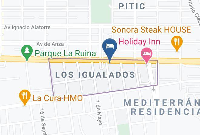 Hermosillo - Hotel Plaza Del Sol Maps