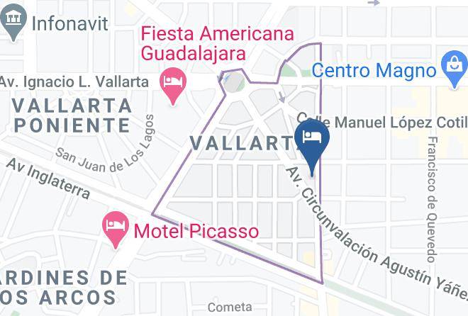 Guadalajara - Hotel Plaza Diana Maps
