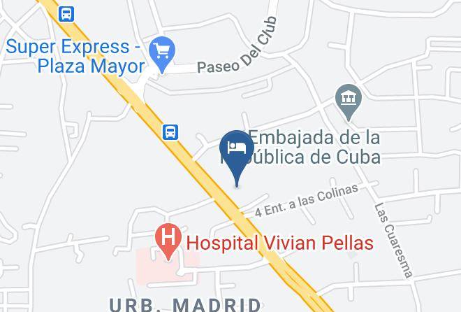 Managua - Hotel Plaza Guanacaste Maps