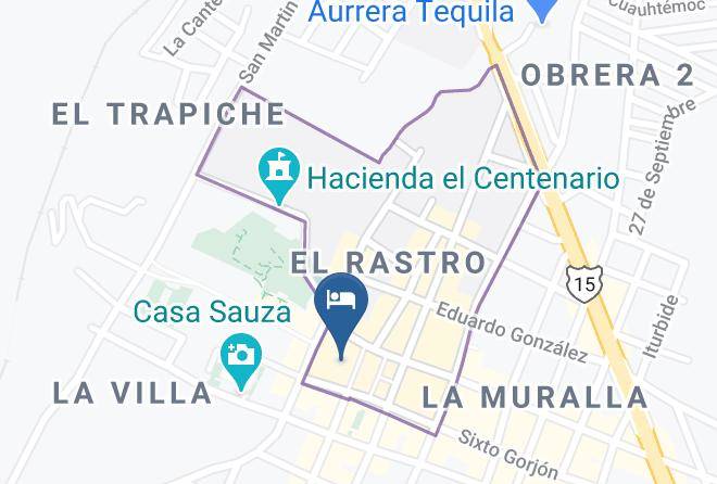 Tequila - Hotel Plaza Jardin Maps
