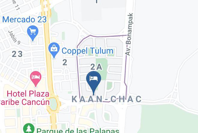 Benito Juarez - Hotel Plaza Kokai Maps