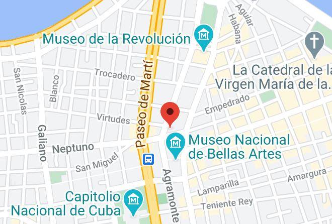 La Habana Vieja - Hotel Plaza Maps