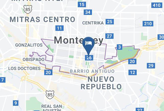 Monterrey - Hotel Plaza Las Americas Santa Lucia Maps