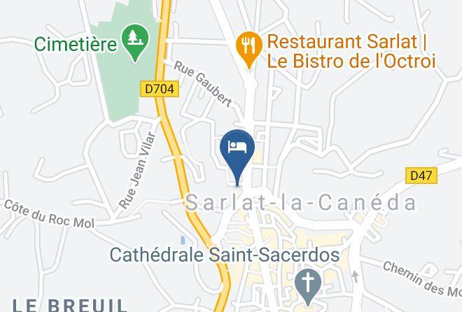 Dordogne - Hotel Plaza Madeleine A Sarlat Maps