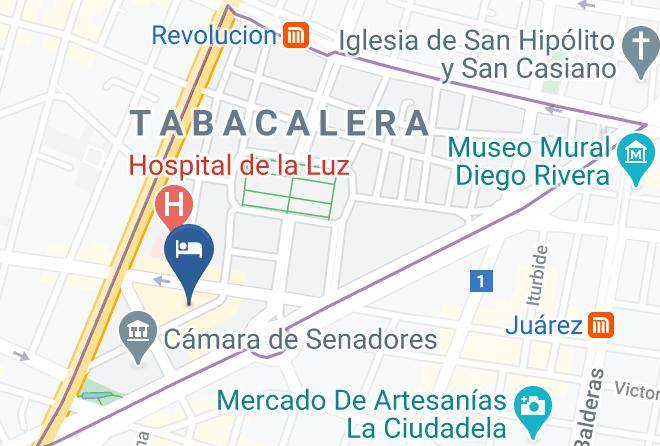 Cuauhtemoc - Hotel Plaza Madrid Maps