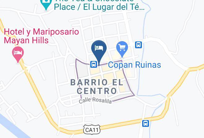 Copan Ruinas - Hotel Plaza Magdalena Maps