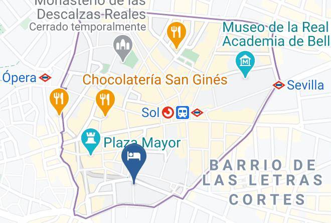 B&b Hotel Madrid Centro Plaza Mayor Map