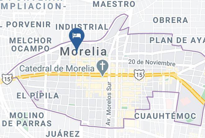 Morelia - Hotel Plaza Morelia Maps