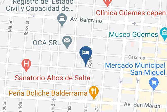 Salta - Hotel Plaza Paseo Maps