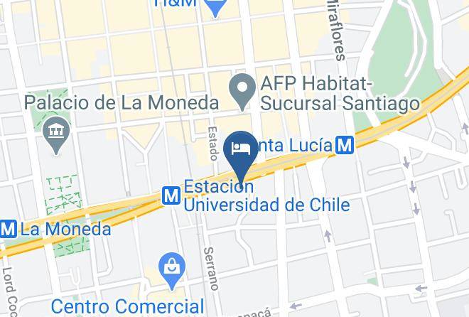 Santiago - Hotel Plaza San Francisco Maps