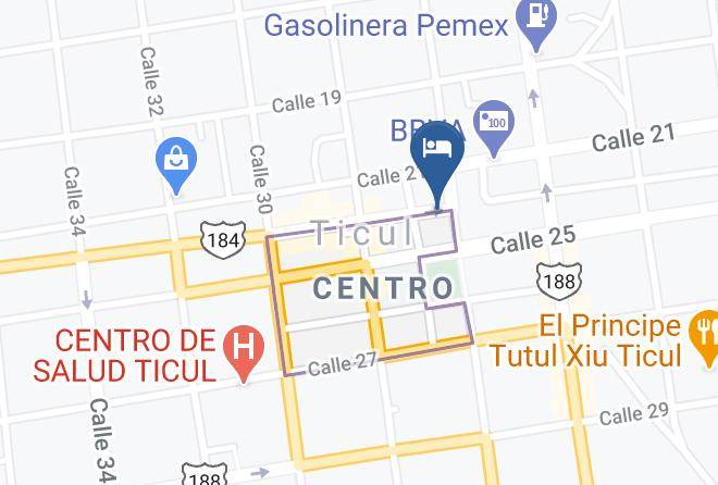 Hotel Plaza Yucatan Map