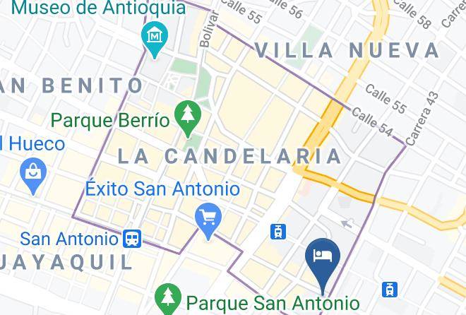 Medellin - Hotel Plazuela San Ignacio Maps