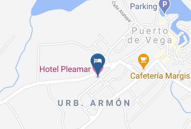 Asturias - Hotel Pleamar Maps