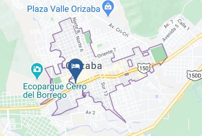Orizaba - Hotel Pluviosilla Maps