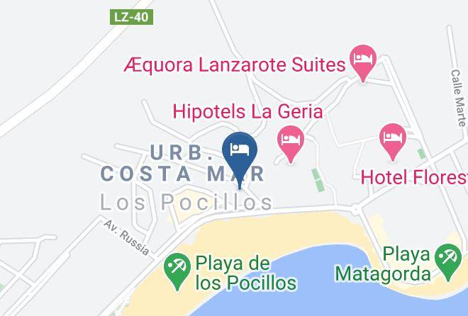 Las Palmas - Hotel Pocillos Playa Maps