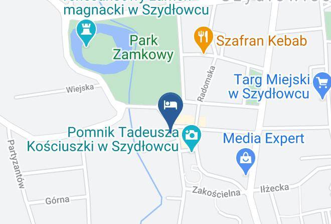 Szydlowiecki - Hotel Pod Debem Maps
