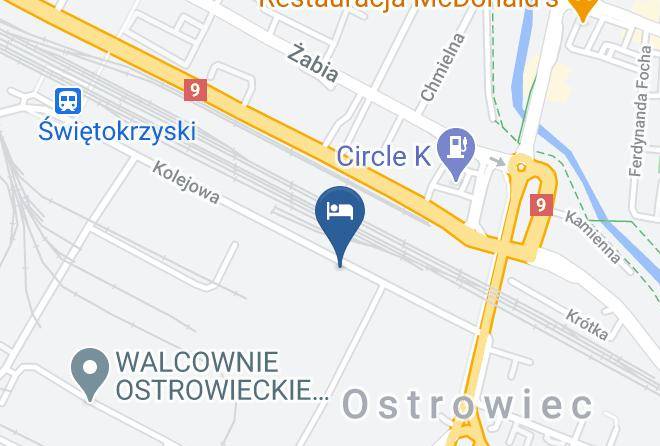 Ostrowiecki - Hotel Pod Parowozem Maps