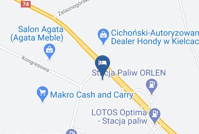 Kielce - Hotel Pod Strzecha Maps