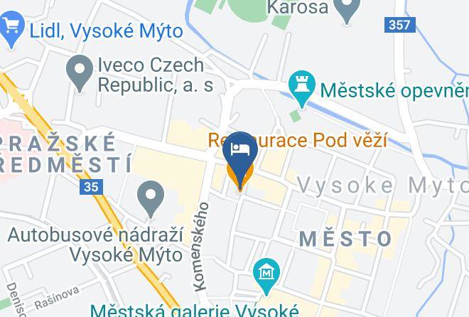 Usti Nad Orlici - Hotel Pod Vezi Maps