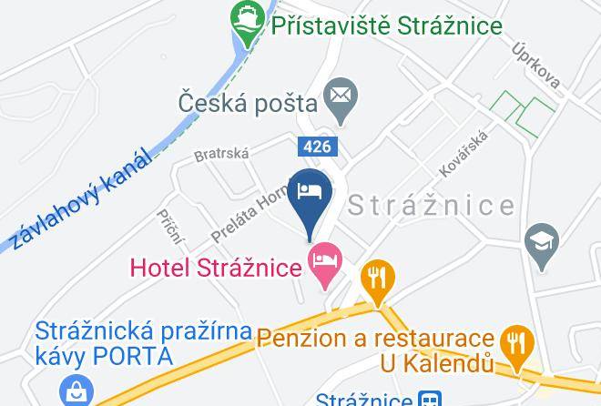 Hodonin - Hotel A Restaurace Pod Vezi Straznice Maps