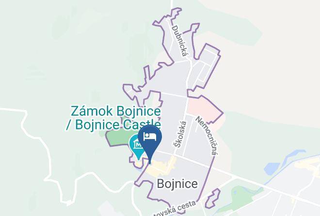 Prievidza - Hotel Pod Zamkom Maps