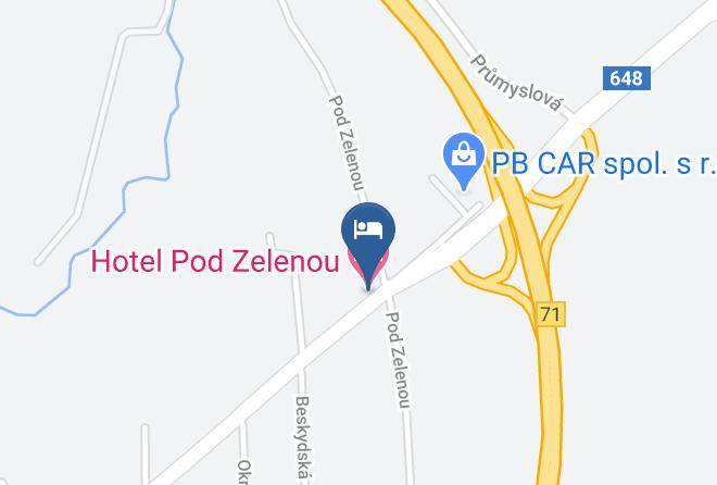 Karvina - Hotel Pod Zelenou Maps