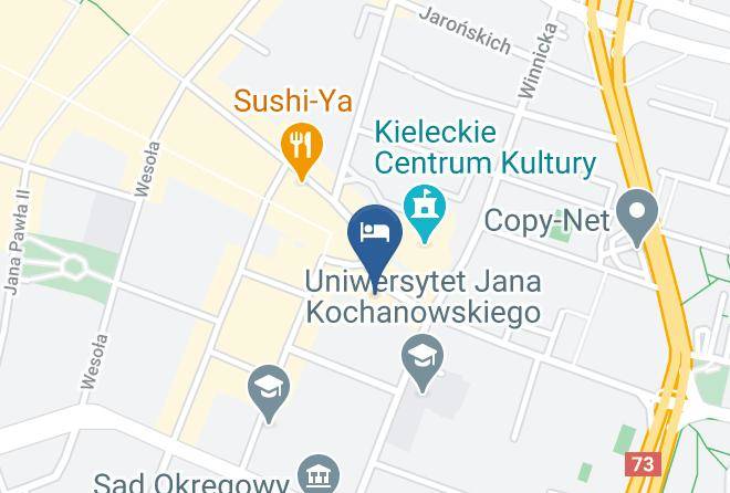 Kielce - Hotel Pod Zlota Roza Maps
