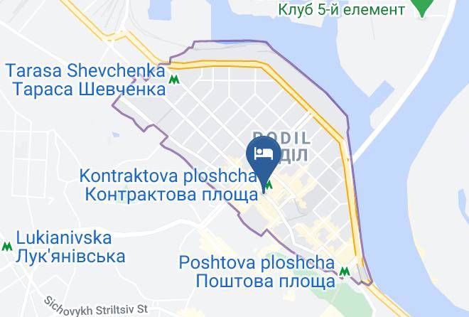 Kyiv - Hotel Podil Plaza Maps