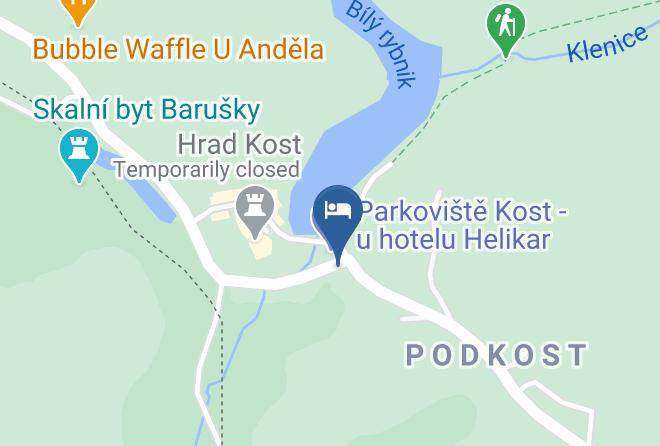 Jicin - Hotel Podkost Maps