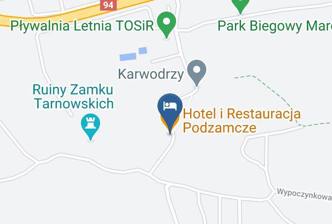 Tarnow - Hotel Podzamcze Maps