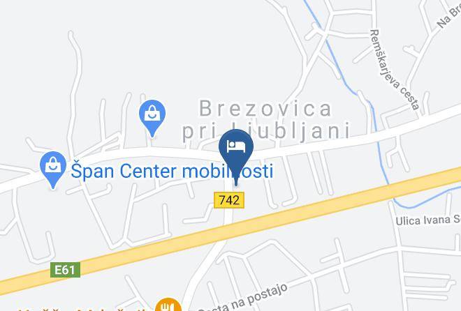 Brezovica Pri Ljubljani - Hotel Pok Maps