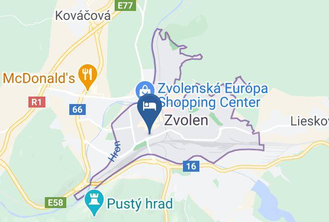 Zvolen - Hotel Polana Maps