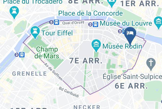 Paris - Hotel Pont Royal Paris Saint Germain Des Pres Maps