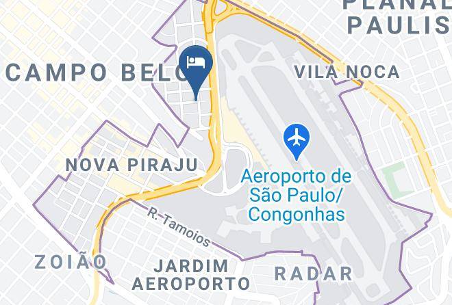 Sao Paulo Campo Belo - Hotel Ponte Aerea Maps