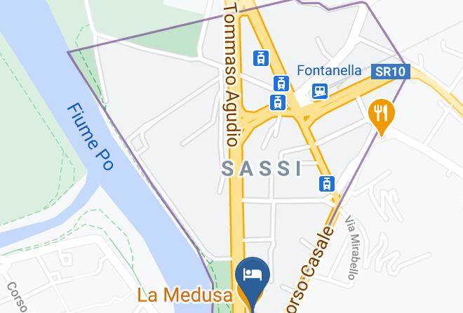 Turin - Hotel Ponte Sassi Maps
