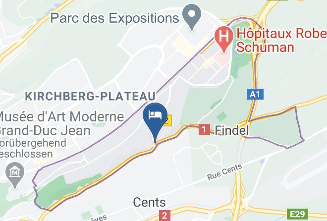 Luxembourg - Mercure Luxembourg Off Kirchberg Maps