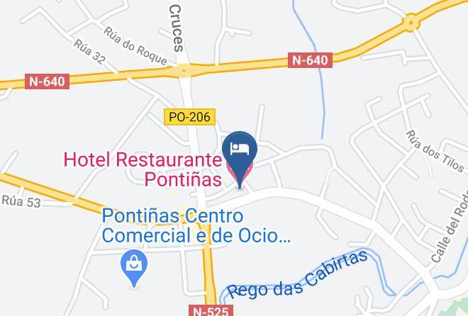 Pontevedra - Hotel Restaurante Pontinas Maps